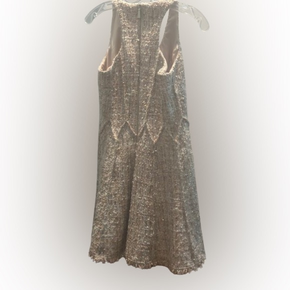 JAY GODFREY blush tweed dress. #chanel Size 6. - Picture 7 of 9